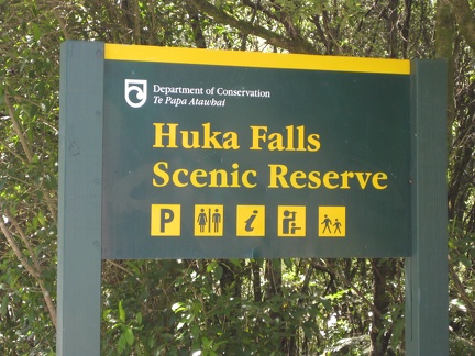 5 Huka Falls Sign